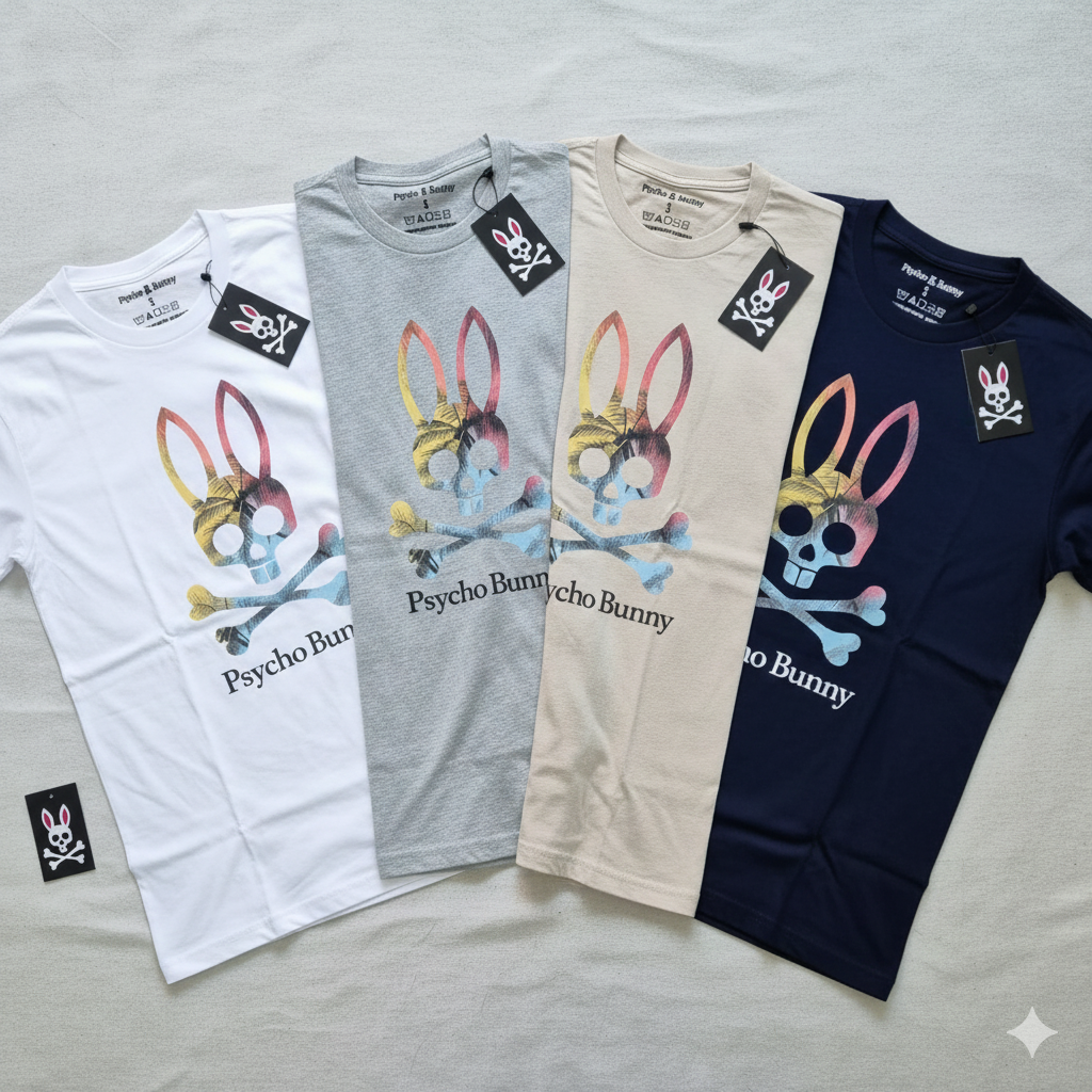 Playera Psycho Bunny Logotipo Tropical - Estilo Atrevido con un Toque Veraniego