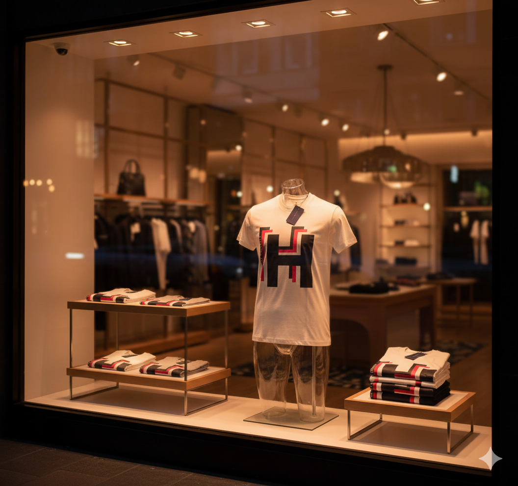 Playera Tomm Hilfger Gráfico "H" Moderno - Estilo Urbano y Frescura Casual