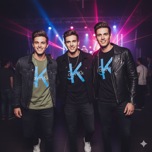 Playera Calvin Klein Logo "CK" en Bloques de Color - Estilo Urbano y Moderno