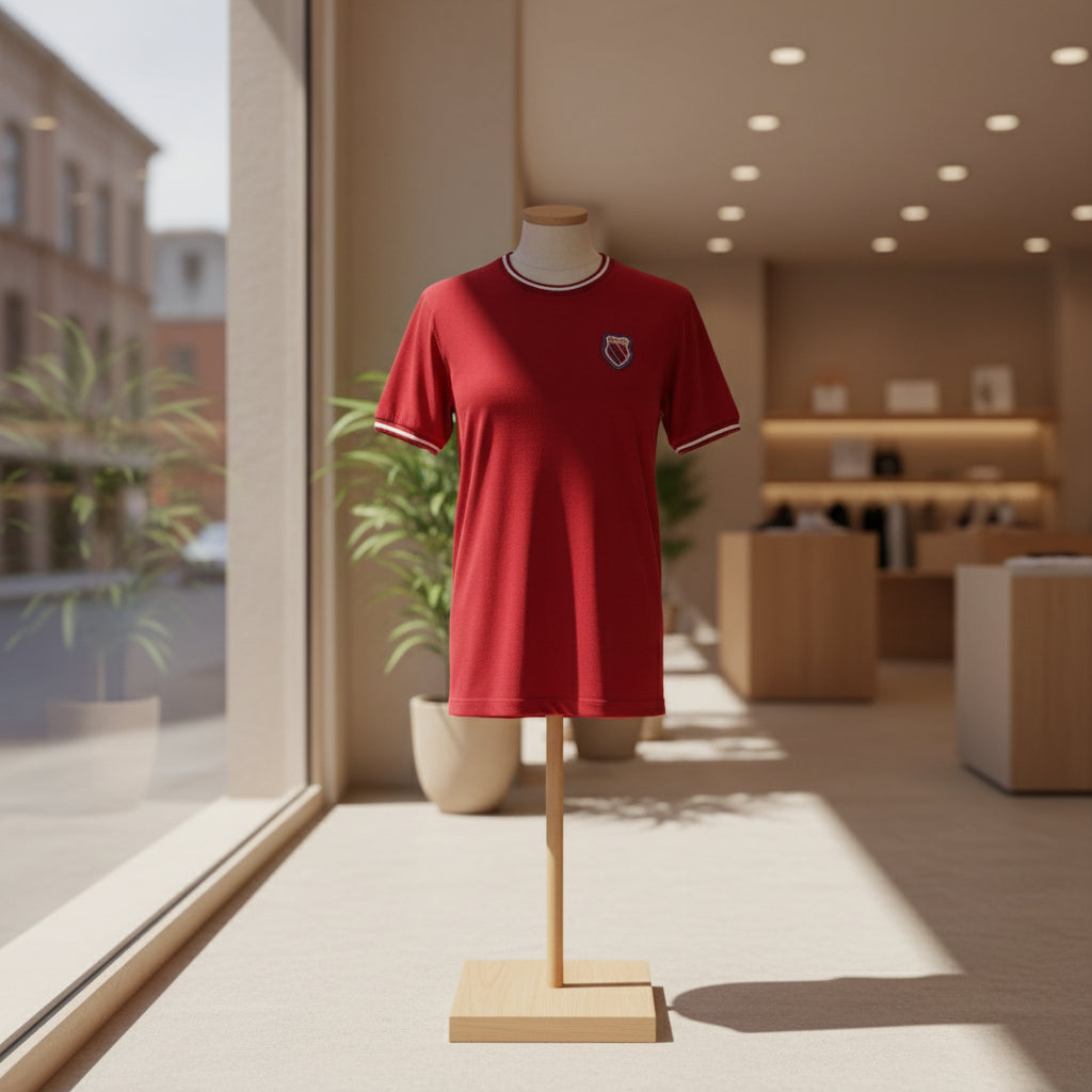 Playera K-Swiss Clásica Roja OVERSIZE - Estilo Urbano y Confort